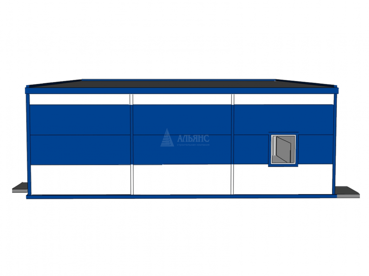 3D визуализация Магазин из сэндвич-панелей - фото 6